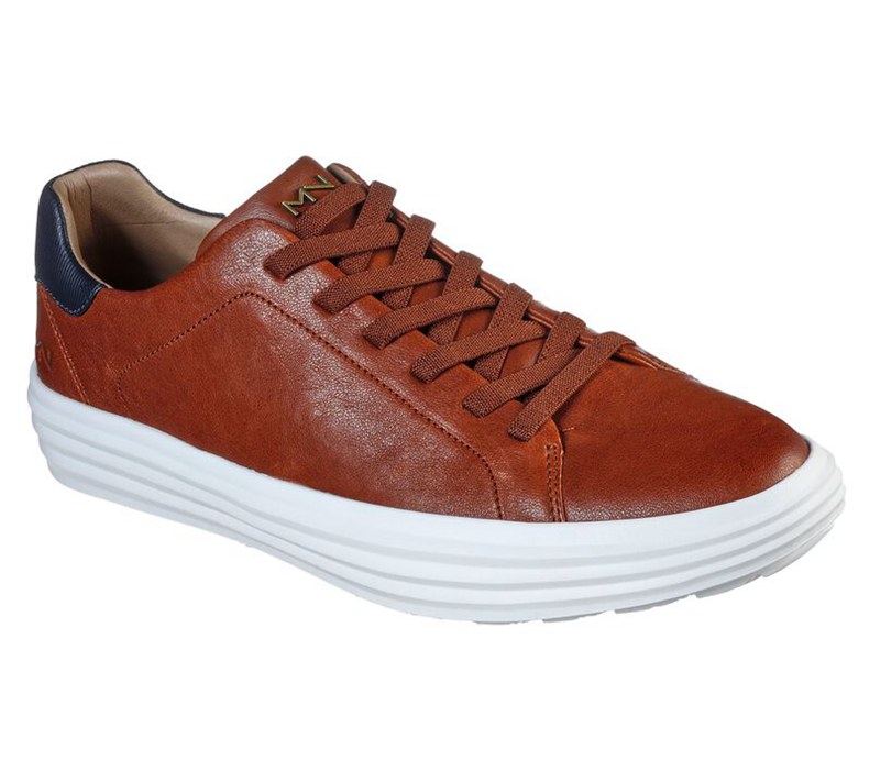 Skechers Herr Bruna/Vita Slip On - Shogun - Lobby - Sverige (RZBNV-8940)